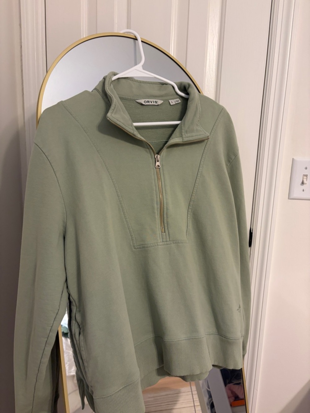 Orvis Sage Green Half-Zip Pullover